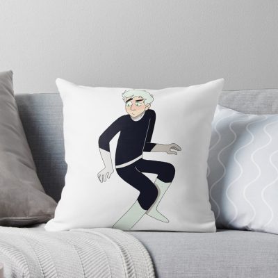 Cute Ghost Boy Character Throw Pillow