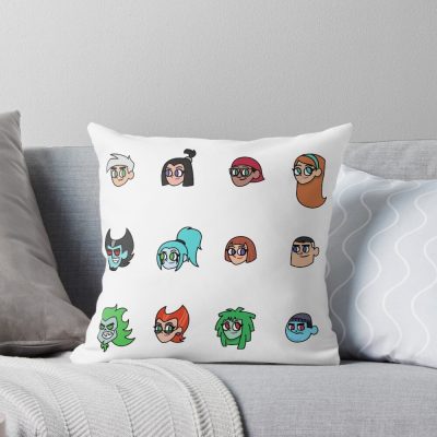 Vintage Danny Phantom Cartoon Throw Pillow