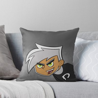 Danny And Ghost Adventure Throw Pillow