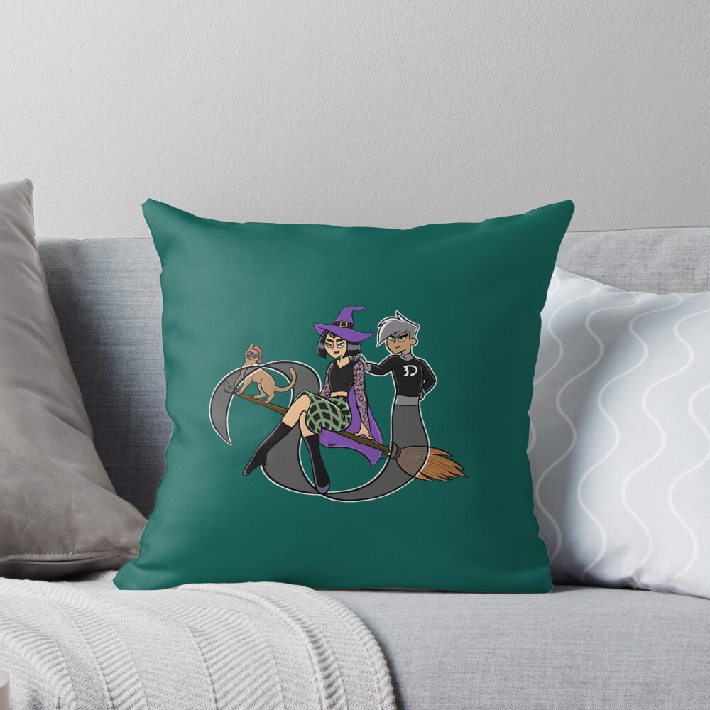 Mystic Witches And Phantoms Throw Pillow