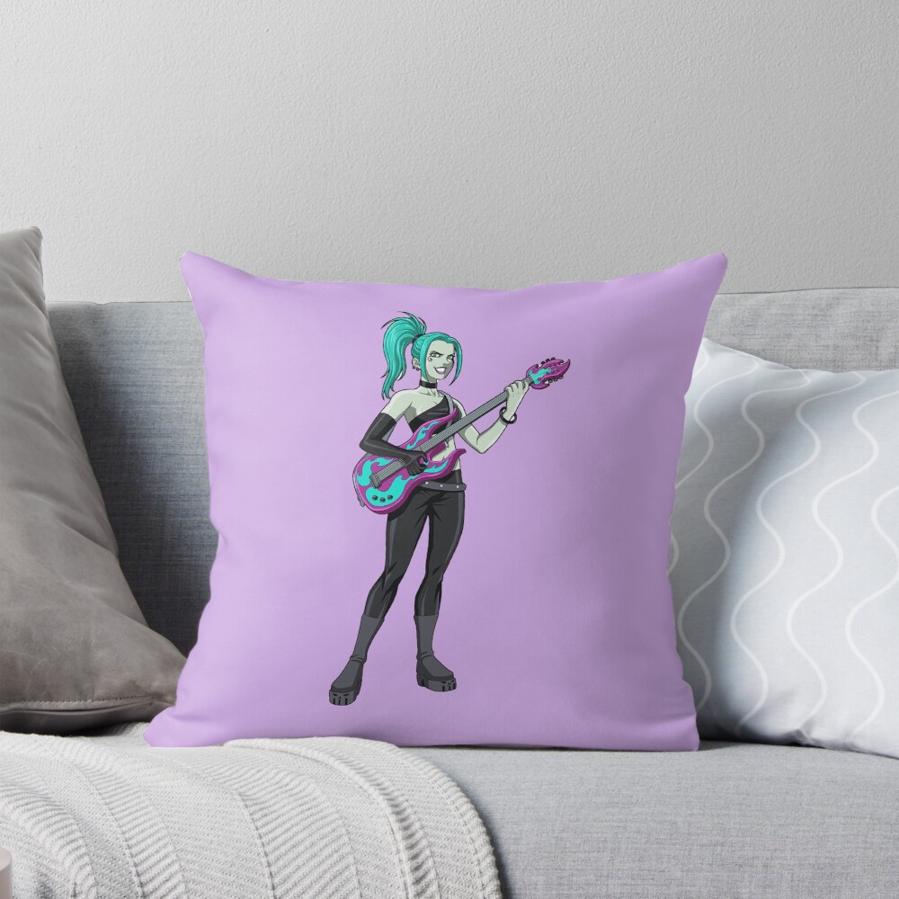 Music Lover Ember Mclain Throw Pillow