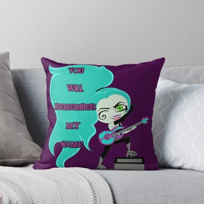 Classic Ember Mclain Portrait Throw Pillow