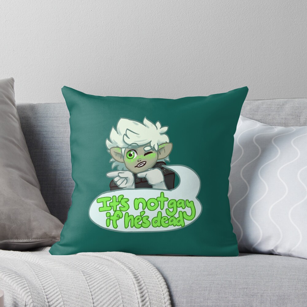 Funny Danny Phantom It's Not Gay If He's Dead Throw Pillow