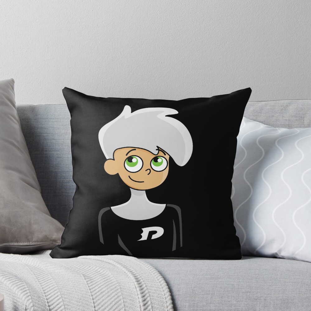 Funny Squishy Faces Danny Phantom Throw Pillow