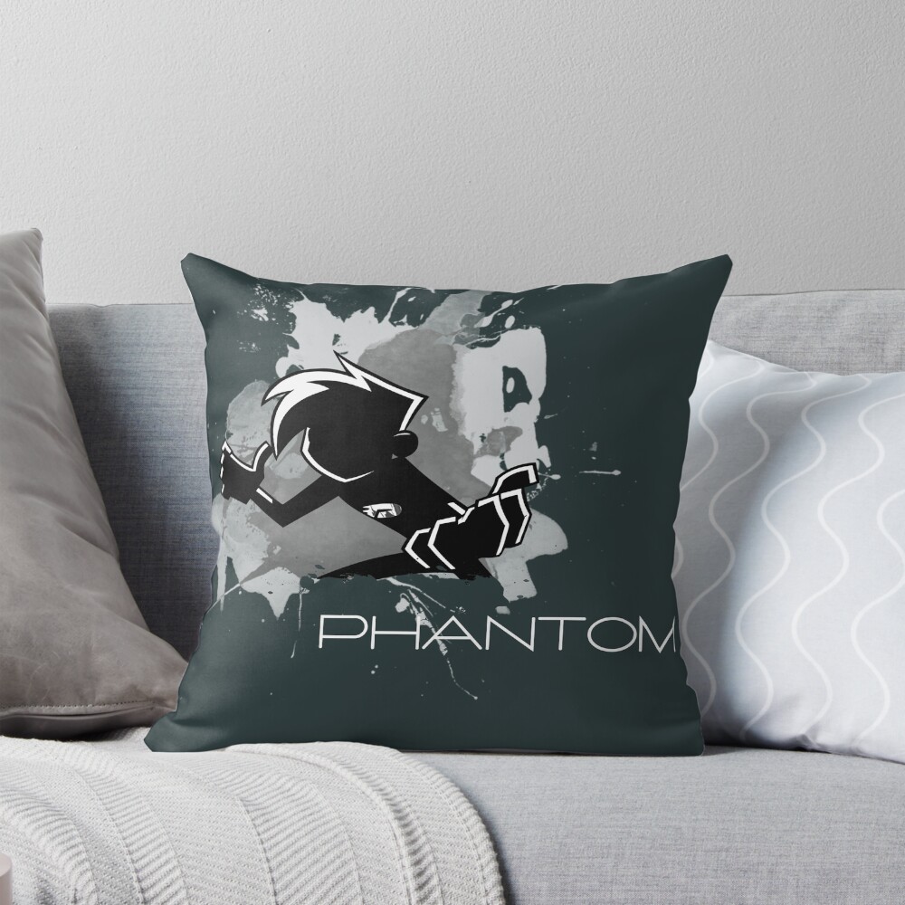Retro Phantom 2 Design Throw Pillow